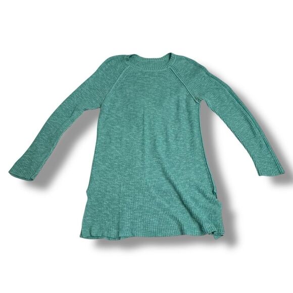Eileen Fisher Organic Linen Cotton Open Knit Sweater Seafoam Size Large - Picture 3 of 8